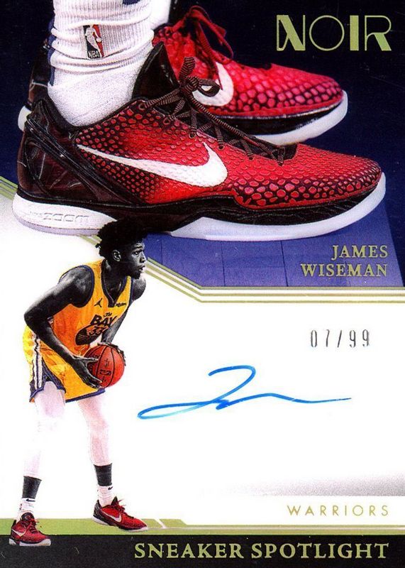 James Wiseman 2021 Noir #SNS-JWS Sneaker Spotlight Signatures /99 PSA 10