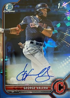 2022 Bowman Sapphire Edition #BSPA-GV Chrome Prospect Auto (1st)