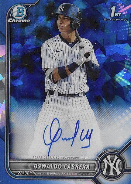 Oswaldo Cabrera Baseball Cards Price Guide - Sports Card Investor