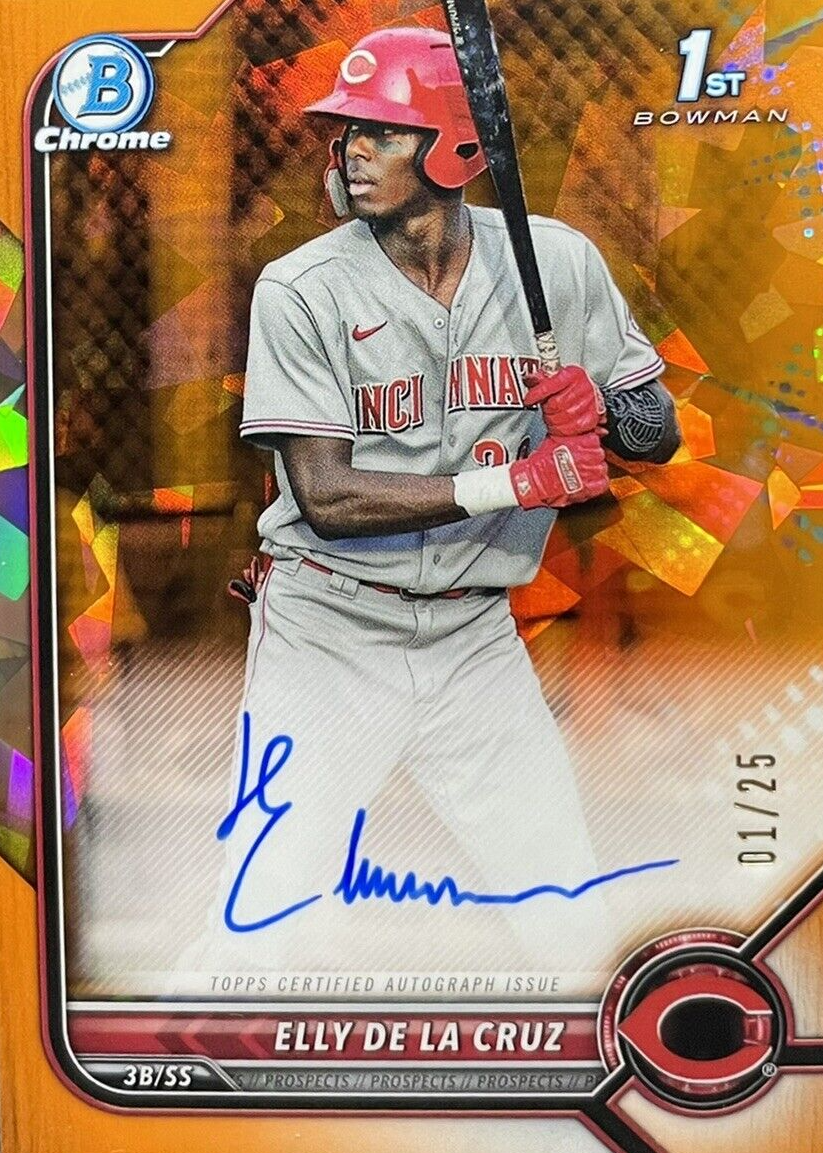 Elly De La Cruz 2022 Bowman Sapphire Edition #BSPA-ED Chrome