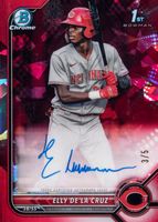 Elly De La Cruz 2022 Bowman Sapphire Edition #BSPA-ED Chrome 