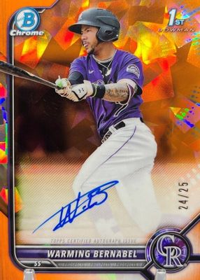 2022 Bowman Sapphire Edition #BSPA-WB Chrome Prospect Auto - Orange /25 (1st)