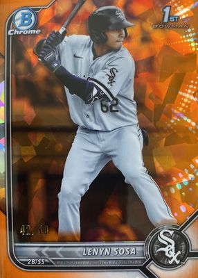 2022 Bowman Sapphire Edition #BCP-76 Chrome Prospects - Orange /50 (1st)