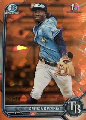 2022 Bowman Sapphire Edition #BCP-99 Chrome Prospects - Orange /50 (1st)