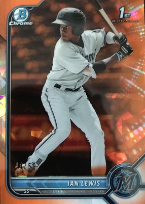 2022 Bowman Sapphire Edition #BCP-96 Chrome Prospects - Orange /50 (1st)