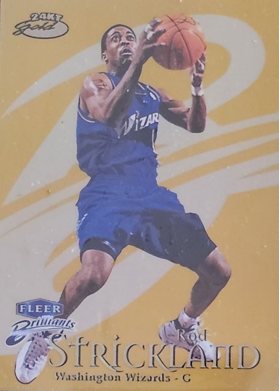 Rod Strickland 1998 Fleer Brilliants #16TG 24-Karat Gold /24 RAW