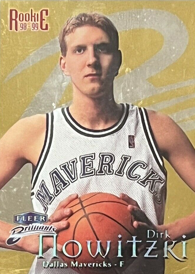 Dirk Nowitzki 1998 Fleer Brilliants #109G Gold /99 Price Guide 