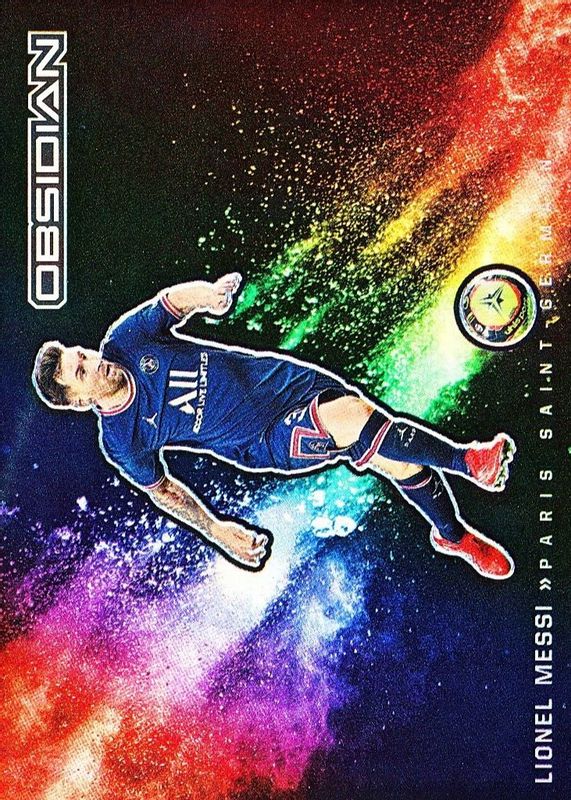 Lionel Messi 2021 Obsidian #10 Black Color Blast /(SSP) SGC 9.5