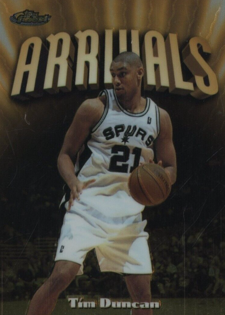 Tim Duncan 1997 Topps Finest #325 Gold Price Guide - Sports Card