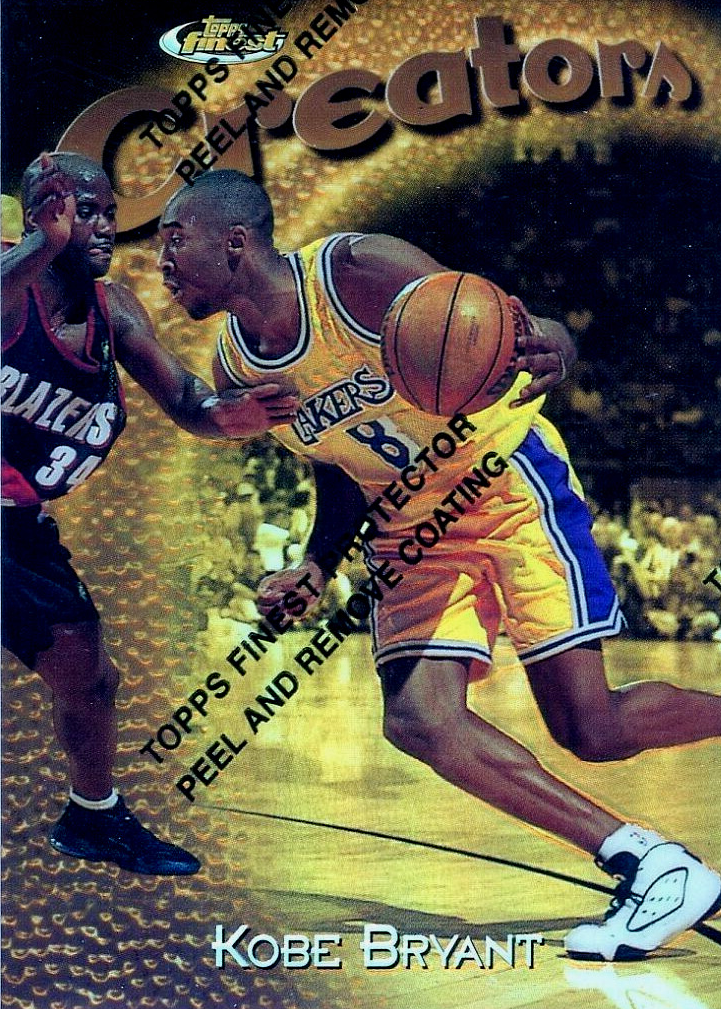 Kobe Bryant 1997 Topps Finest #323 Gold - Refractor (with