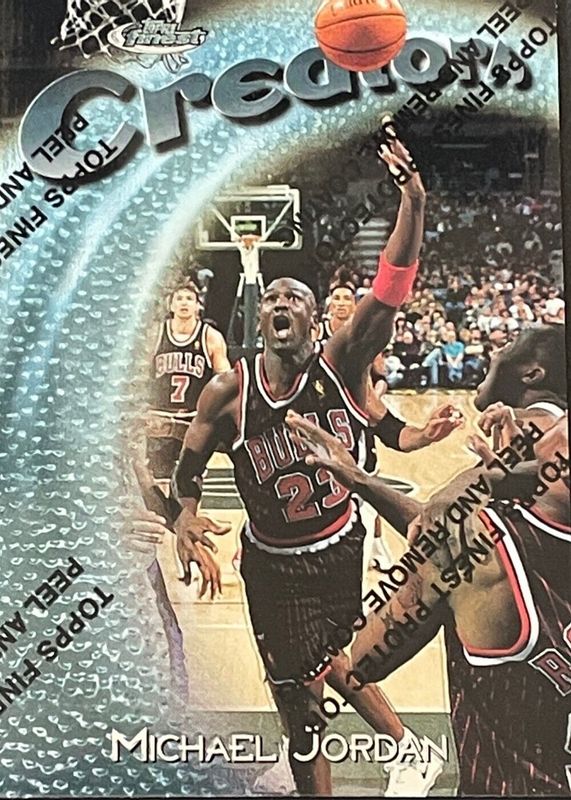 Michael Jordan 1997 Topps Finest Silver - Base (No Coating) #287