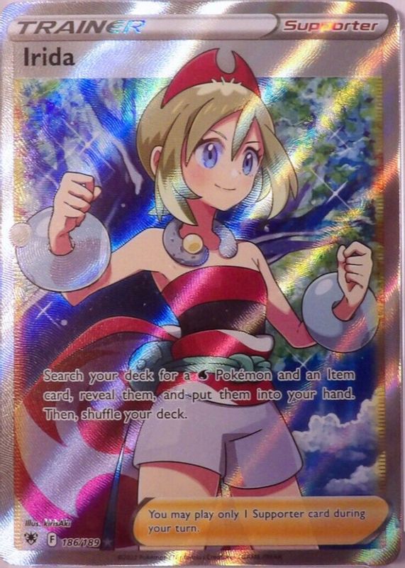 Irida 2022 Sword & Shield: Astral Radiance #186/189 Holo (Full Art) SGC 10