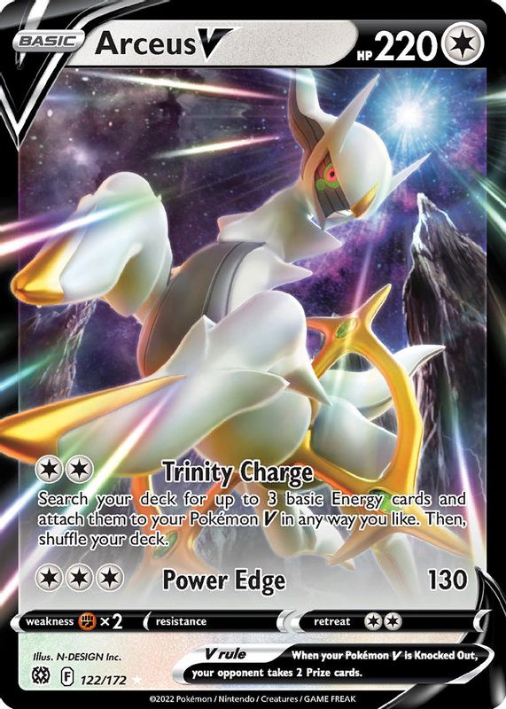 Arceus V 2022 Sword & Shield: Brilliant Stars #122/172 Holo SGC 9.5