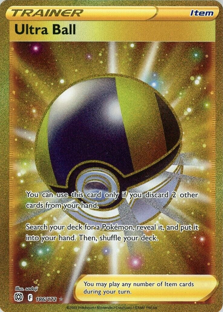 Ultra Ball 2022 Sword & Shield: Brilliant Stars #186/172 Holo (Secret)  Price Guide - Sports Card Investor