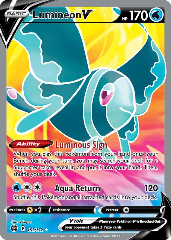 Lumineon V 2022 Sword & Shield: Brilliant Stars #155/172