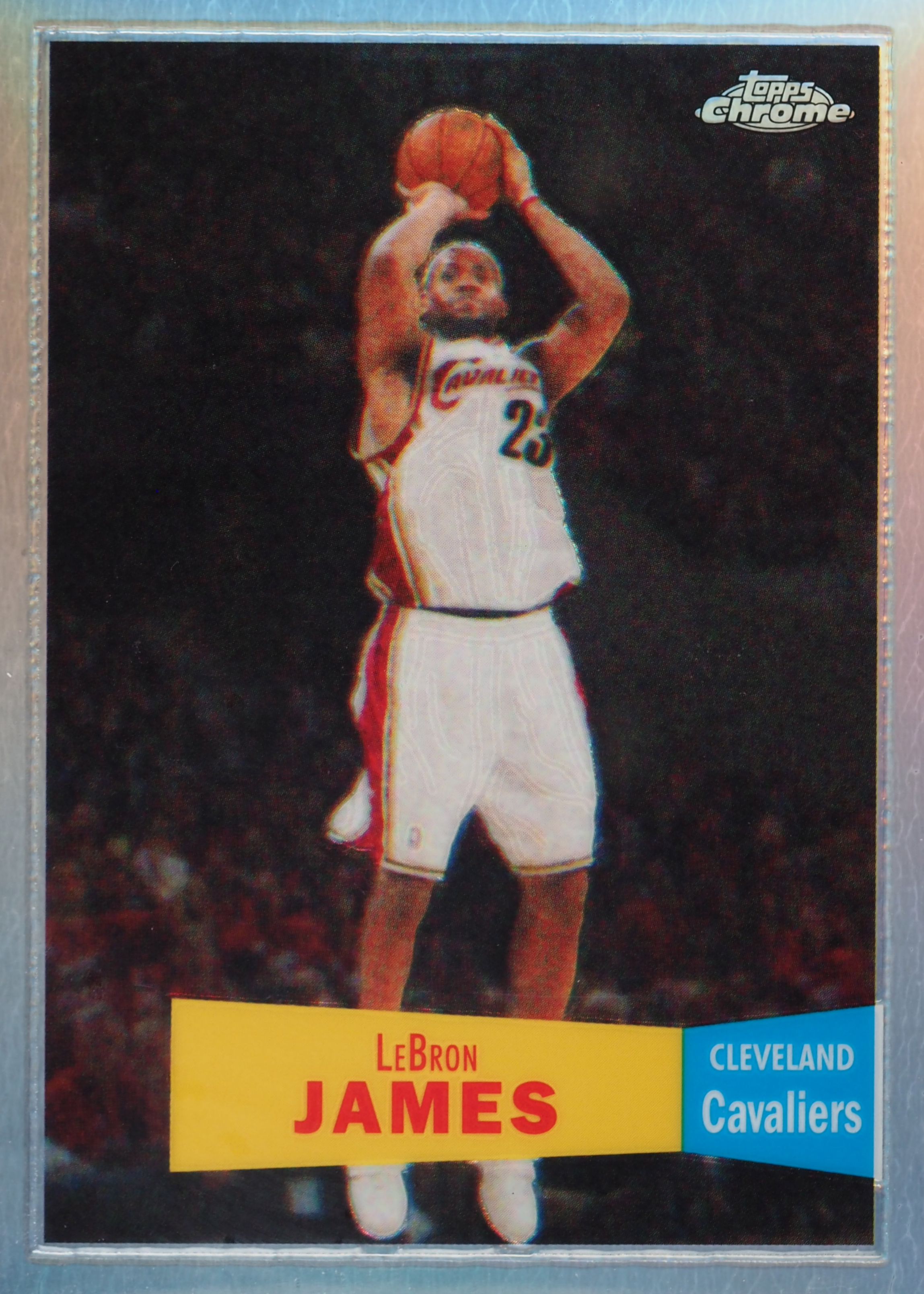 LeBron James 2007 Topps Chrome #23 1957-58 Variation