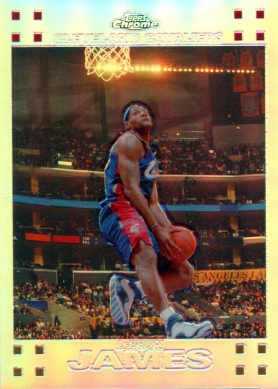 LeBron James 2007 Topps Chrome #23 Refractor /999 SGC 10