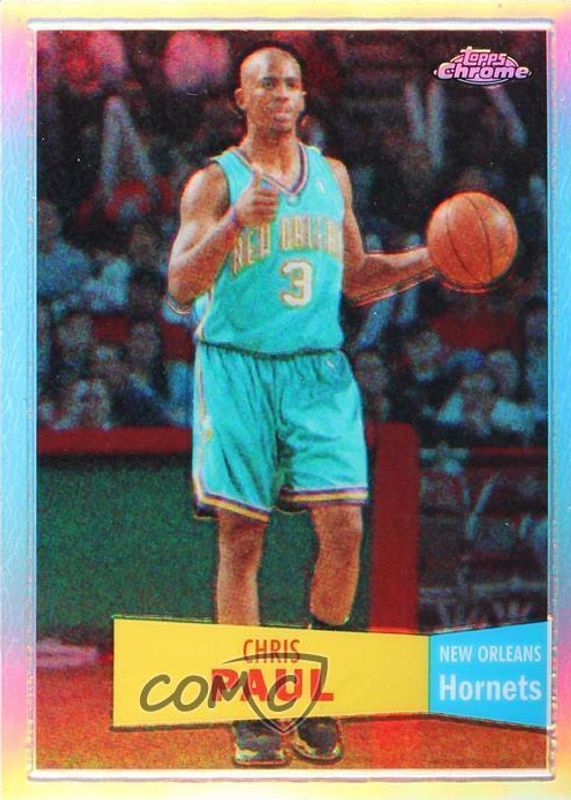 Chris Paul 2007 Topps Chrome #40 1957-58 Variation - Refractor /999 SGC 10