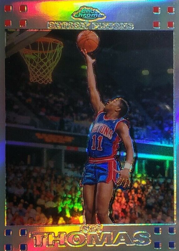 Isiah Thomas 2007 Topps Chrome #96 Refractor /999 PSA 10