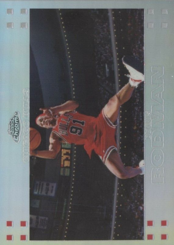 Dennis Rodman 2007 Topps Chrome #93 Refractor /999 RAW