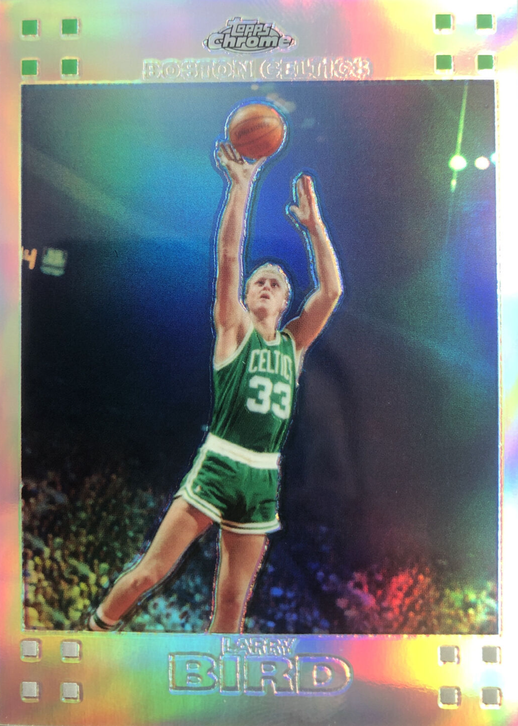 Larry Bird 2007 Topps Chrome #105 Refractor /999 Price Guide