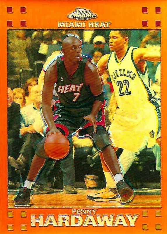 Anfernee Hardaway 2007 Topps Chrome #48 Orange Refractor /199 RAW