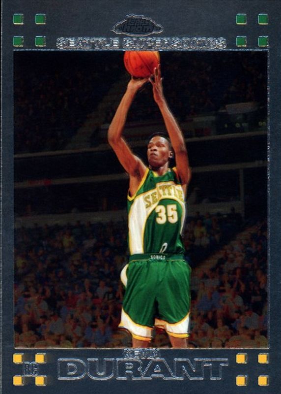 Kevin Durant 2007 Topps Chrome #131 Base Rookie PSA 9