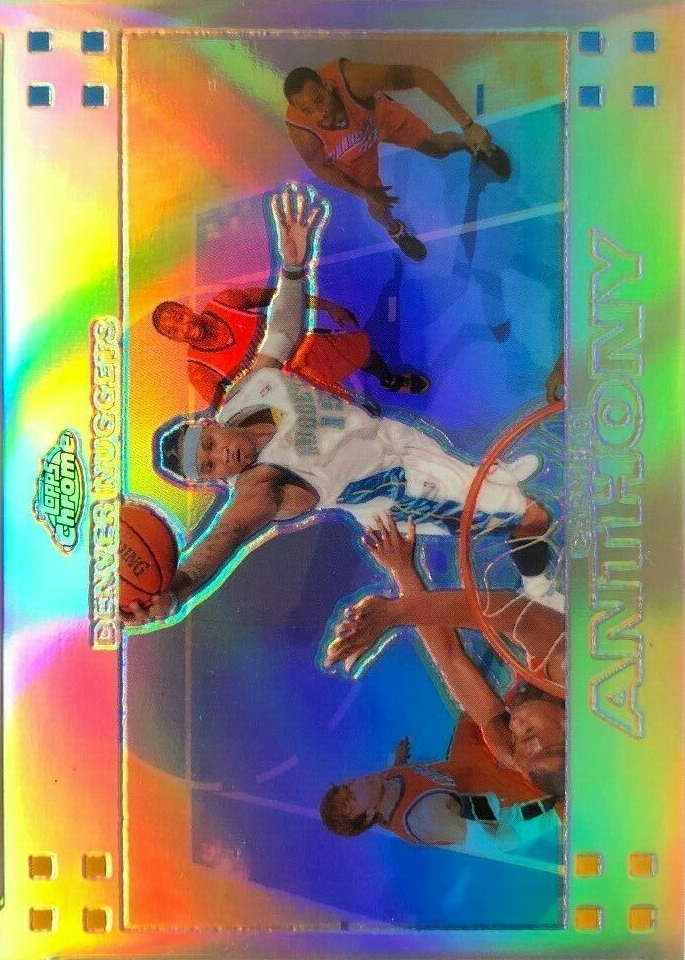 Carmelo Anthony 2007 Topps Chrome #15 Refractor /999 PSA 10 