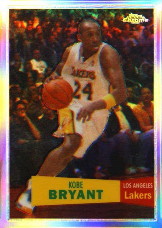 Kobe Bryant 2007 Topps Chrome #24 1957-58 Variation - Refractor /999 RAW