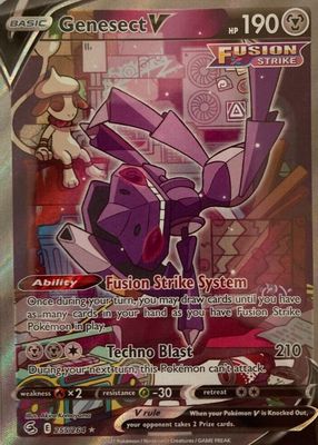 Genesect V 2021 Japanese Sword & Shield: Fusion Arts #109