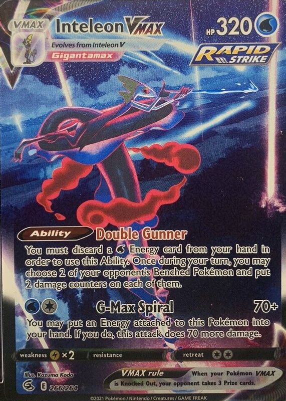 2021 Sword & Shield: Fusion Strike #266/264 Holo (Alternate Art Secret)