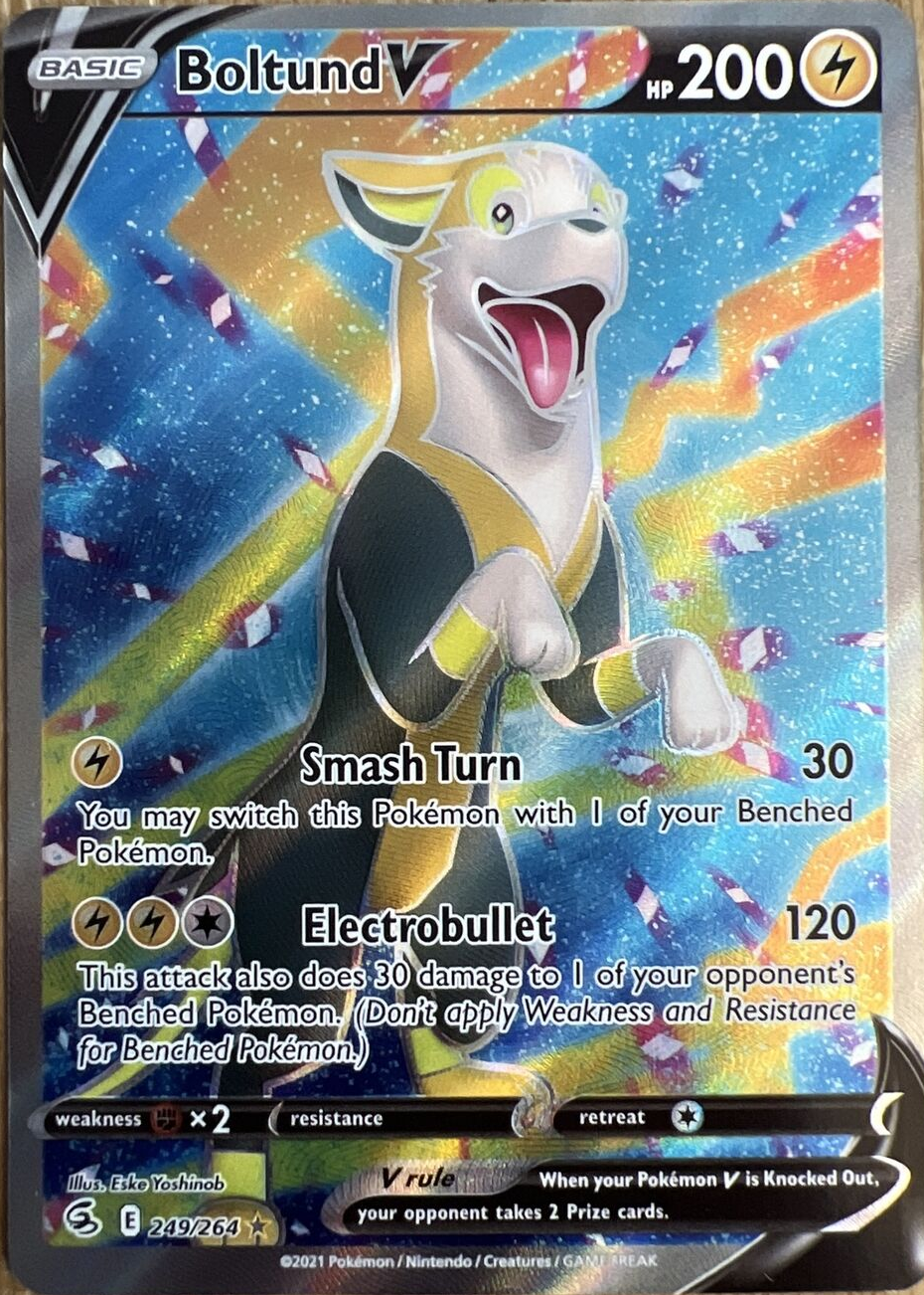 Boltund V 2021 Sword & Shield: Fusion Strike #249/264 Holo (Full Art) Price  Guide - Sports Card Investor