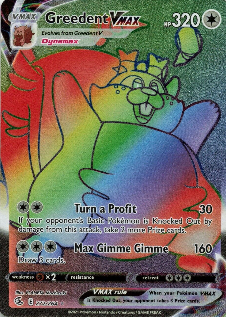 greedent pokemon card value Rebel Clash Evolution Set - 152/192 - Sword & Shield Colorless / 210 / Basic Arven's Greedent - 159/182 (Reverse