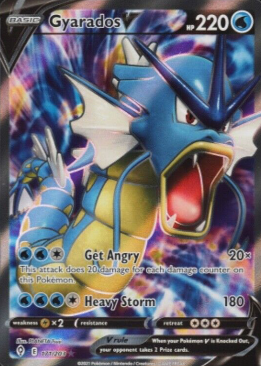 gyarados v pokemon card & Vmax Lot - Evolving Skies 028/203 & 029/203 this item offers a spectacular aesthetic for a gallery Gyarados V - 020/067 (020/067)