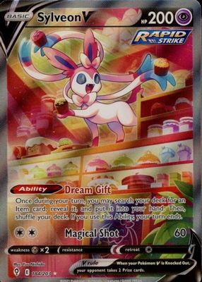 Sylveon V 2021 Sword & Shield: Evolving Skies #184/203 Holo 