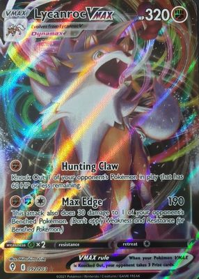 Lycanroc VMAX 2021 Sword & Shield: Evolving Skies #092/203