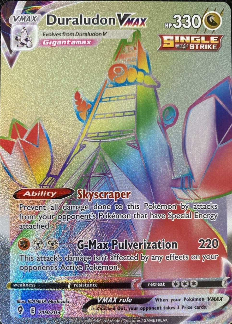 PSA10 Pokemon Card Japanese - Duraludon VMAX HR SA 083/067