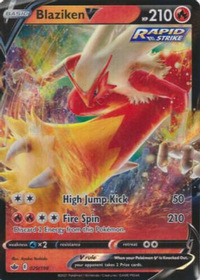 Blaziken V 2021 Japanese Sword & Shield: VMAX Climax #019