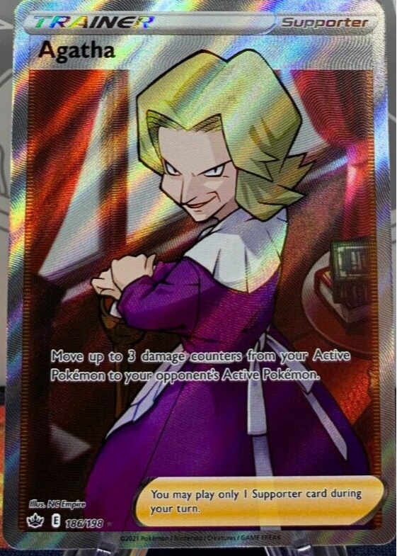 agatha pokemon card Agatha (Full Art) - SWSH06: Chilling Reign