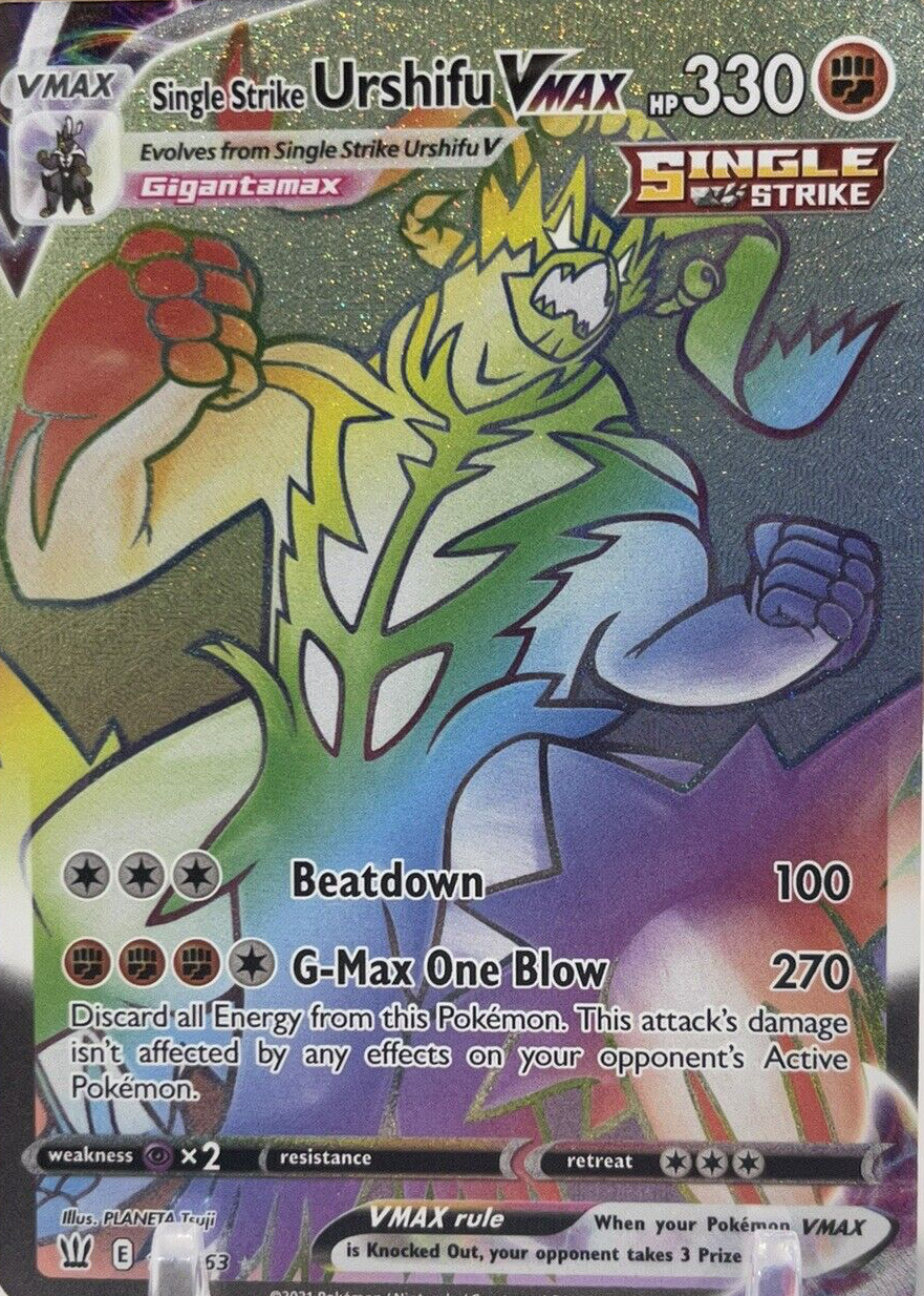 Single Strike Urshifu VMAX 2021 Sword & Shield: Battle Styles #167/163 Holo  (Secret) Price Guide - Sports Card Investor