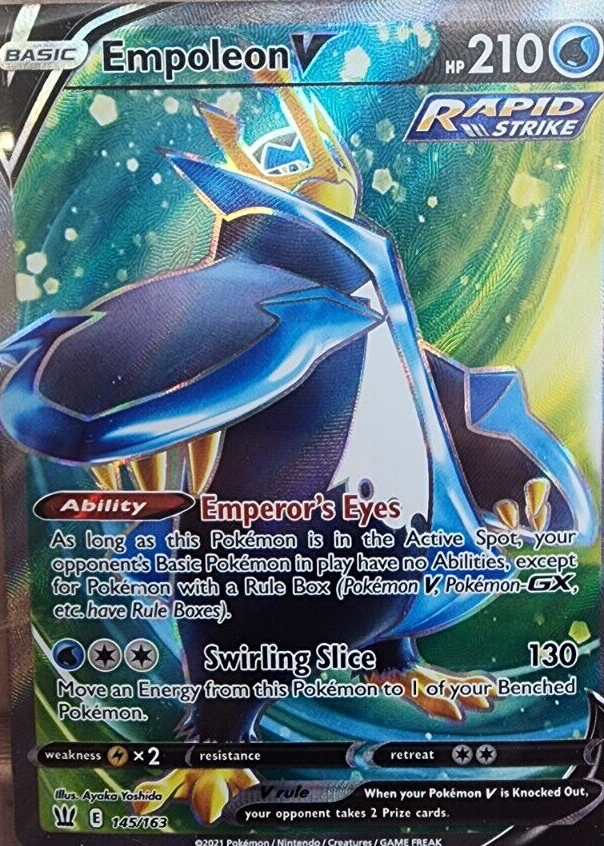 pokemon cards empoleon - (38/162) - XY Breakthrough Stage 2 Empoleon V 2021 Sword &