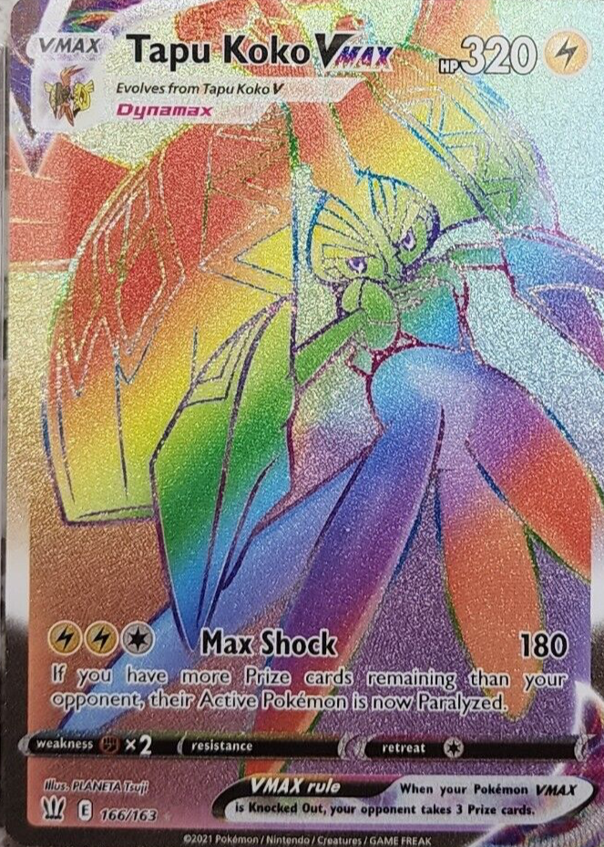 tapu koko vmax pokemon card value Tapu Koko 2021 Pokemon Battle Styles Ultra Rare #051 SGC Authenticated 10 Card