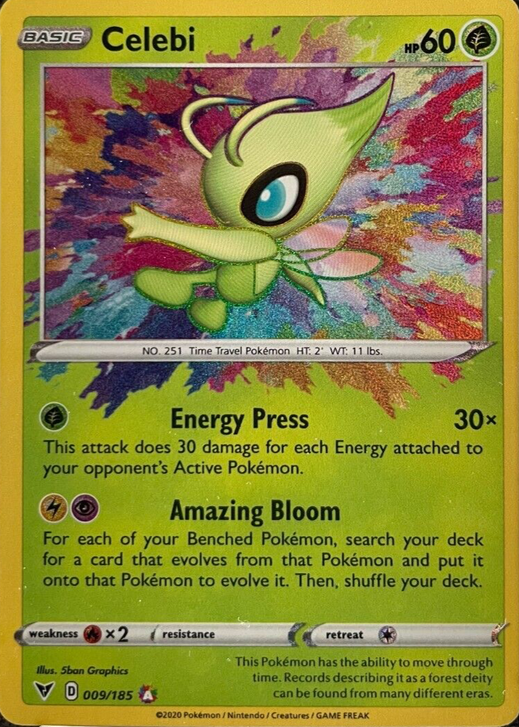 ポケモンカードゲーム　Celebi　145/144 英語版 Celebi 145/144 Skyridge Reverse Holo Secret Rare Crystal