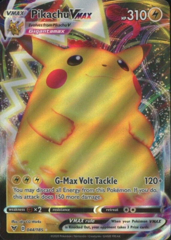 Pikachu VMAX 2020 Sword & Shield: Vivid Voltage #044/185 Holo PSA 10