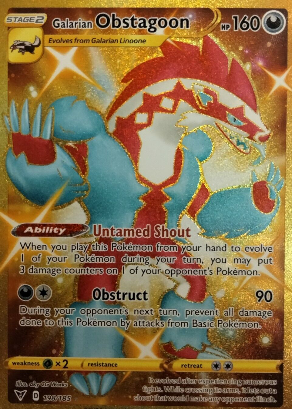 galarian obstagoon pokemon card value #198 Prices | Vivid Voltage Placeholder Image Provided Galarian Obstagoon Pokemon Cards Price