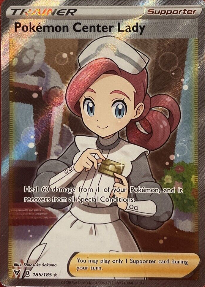 Pokemon Center Lady 2020 Sword & Shield: Vivid Voltage #185 