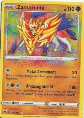 2020 Sword & Shield: Vivid Voltage #102/185 Holo (Amazing Rare)