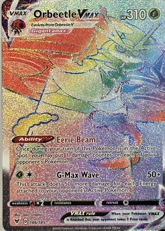 Orbeetle VMAX 2020 Sword & Shield: Vivid Voltage #186/185