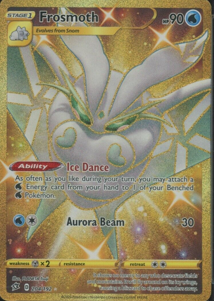 Frosmoth 2020 Sword & Shield: Rebel Clash #204/192 Holo (Secret