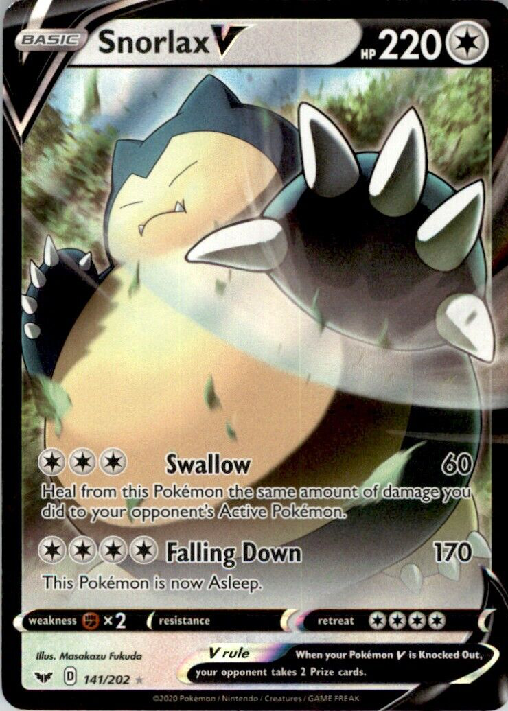 Snorlax V 2020 Sword & Shield #141/202 Holo Price Guide - Sports Card  Investor